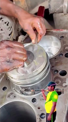 "Master Your Engine: Step-by-Step Piston Installation in This Technical Mechanic Video!"