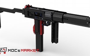 『Kevin 183』乐高全自动SMG-11橡胶带枪