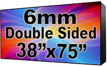 Outdoor Full Color LED Programmable Sign - Front Access - Double Sided - 6mm- 38" x 75" - 5 Year Warranty