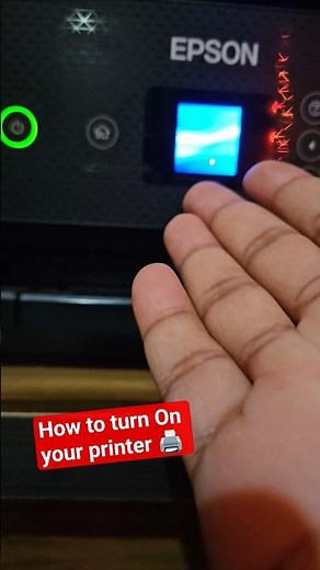 How to turn on your printer 🖨 🤔