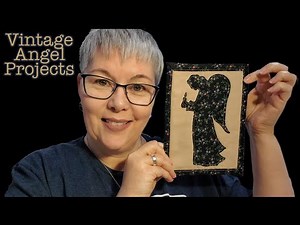Vintage Angel MugRug & Wall Quilt - 3 Projects in 1 Pattern Featuring Raw Edge Applique
