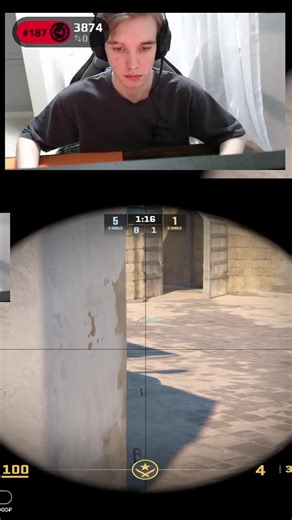 1v5 clutch from 4k elo player| #faceit #clutch #counterstike #frinncs #Twitch