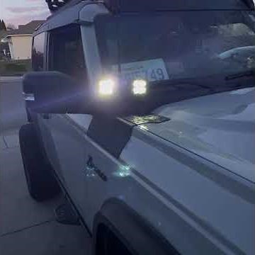 RIGID - D-Series Pod lights - Midnight Edition - Bronco Install