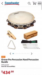 Take the opportunity to enjoy a wonderful Grover Pro bundle from our friends at @sweetwatersound #groverpropercussion #groverprobundle #concertpercussion #grovertriangle #grovertambourine #sweetwatersound | Grover Pro Percussion | Facebook