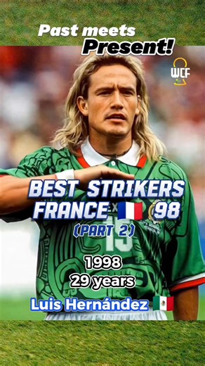 702K views · 4.1K reactions | PAST meets PRESENT: The BEST Strikers at the FIFA World Cup France 98 Edition!  (Part 2) . Who was the BEST striker of the tournament for you? . Follow us for more Nostalgia! . #fifaworldcup #worldcup #copamundial #copadomundo #france98 | World Cup Fever: Retro Legends | Facebook