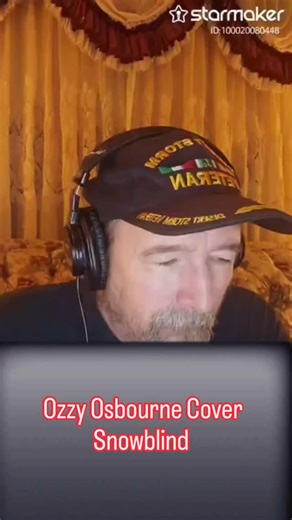 #starmaker Ozzy Osbourne Cover - Snowblind. ***Update*** well it was nice while it lasted but they muted the content. I'll be honest with you I don't even know why Starmaker has a share button on the damn thing, you can't share it to any other social media site or they mute it or take it down for copyright infringement or some other shit. I tried to share with you guys and social media won't let me, and I can't play live music anymore, because I can't lift the equipment so I guess I'm just going