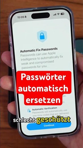 iOS 27 ersetzt unsichere Passwörter automatisch!