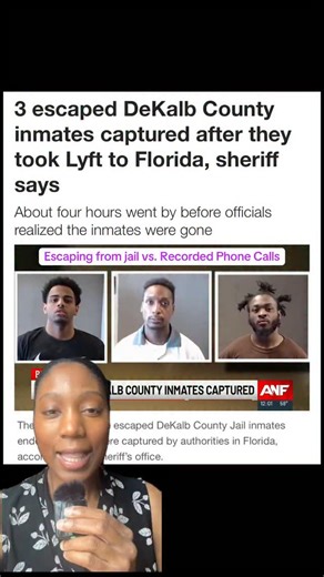 Three inmates escaped from the DeKalb County Jail late Sunday night and were not discovered missing until a routine check hours later. Authorities say the group was on the run for nearly 24 hours before being captured in Florida. #dekalbcounty #georgia | Theluncheonlawyer