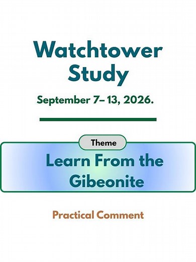 Watchtower Study #jehovahswitnesses #jw #biblestudy