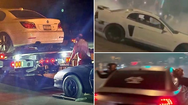 Cops tow away souped-up rides after desert street takeover crackdown
