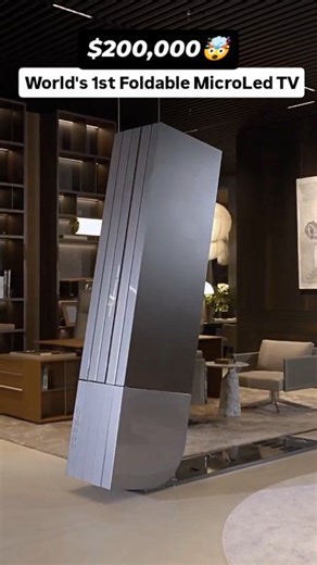 #LuxuryUrbanNXT World's 1st Foldable MicroLED TV: Here’s How Luxury Unfolds 📺✨ 💰 Valued at $200,000 Step 1: First Glimpse Reveal 🎬 The moment the screen activates, it doesn’t just turn on — it emerges. A futuristic display unfolding seamlessly, redefining what a television can be. Step 2: Foldable Micro-LED Technology 🔍 Ultra-thin panels powered by Micro-LED brilliance — self-emissive pixels, infinite contrast, zero burn-in, and unmatched brightness Follow @Urban.NXT for more Luxurious and A