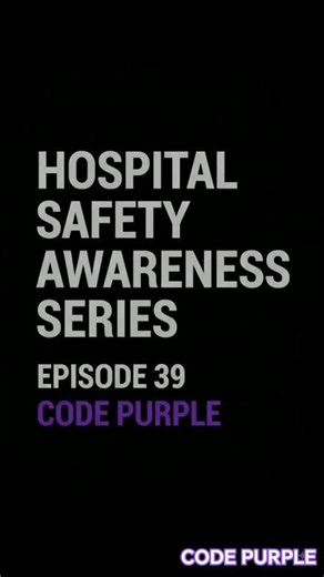 🟣 CODE PURPLE: Missing Patient Emergency Response | Hospital Security & Safety #shorts #short