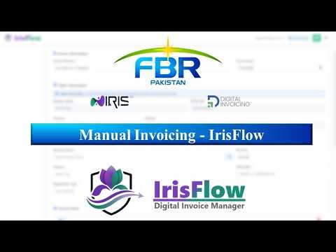 Manual Invoicing - IrisFlow | FBR Digital Invoice Manager |Free FBR digital invoicing software