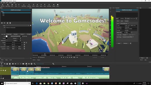 在开源视频编辑器Shotcut中添加文本及文本动画