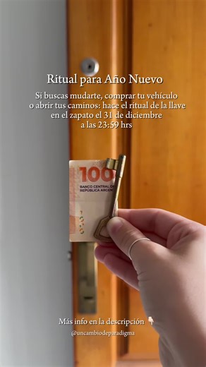 Ritual de la Llave en el Zapato para Año Nuevo