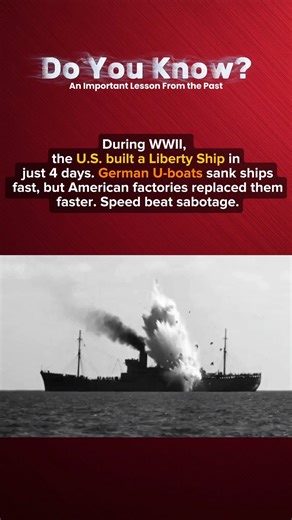 4 Days to Build a Ship: How U.S. Industry Outsprinted Nazi U-Boats #shorts