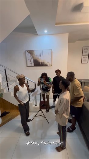 FUTURIZE 🦅 on Instagram: "Futurize & the Director 🎥😂💚🍃🐉 . Ft: @abatiade1 @iam_scienceboi @ugly_yomidee 🎥: @iam__emmab_d_street"