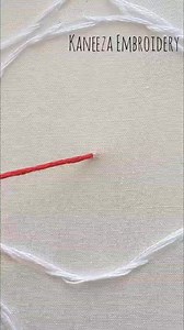 How to embroider drizzle stitch #embroidery #easyembroidery #kaneezaembroidery #bordado #sewing | Kaneeza Embroidery