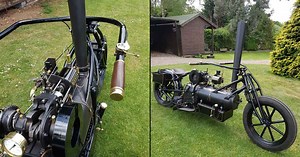 Coal-Fired Steam Motorbike: A Steampunk Dream Built by Skilled Enthusiast | Steampunk Tendencies
