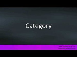 How to pronounce "Category". (British and American)
