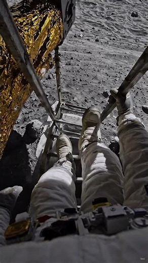 POV: The First Human to Walk on the Moon
