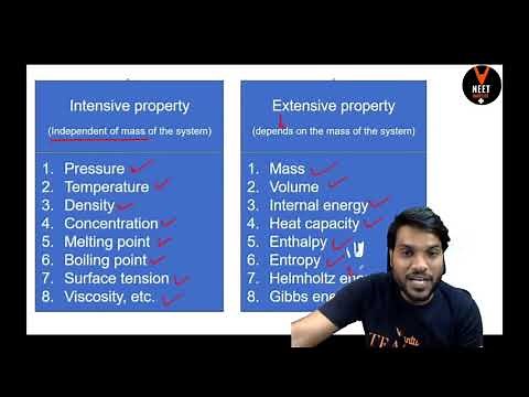 Thermodynamics - Extensive and Intensive Properties - Class 11 Chemistry By Arvind Arora Sir