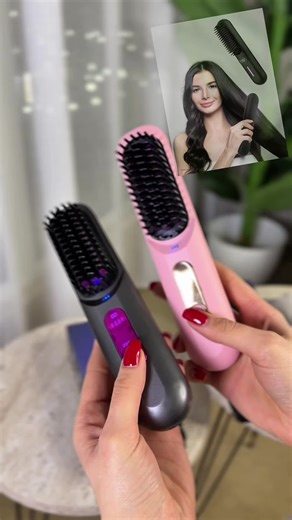 Charging Straight Hair Comb in Two Stylish Colors