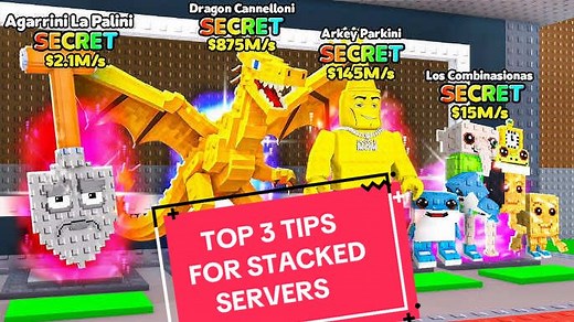How to join the BEST STACKED servers in SAB - Top 3 BEST METHODS 😮‍💨 #foryou #brainrot #foryoupage #adminabuse