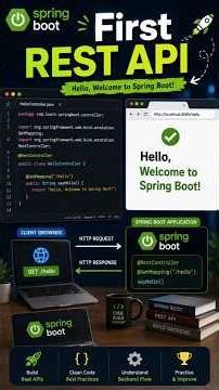 Spring Boot Day 37 | Build Your First REST API | @RestController & @GetMapping