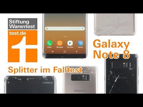 Test Samsung Galaxy Note 8: Splitter im Falltest (drop test / german)
