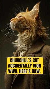 Churchill's Cat Delayed D-Day by 3 Hours (And Won the War) #shorts #catvideos