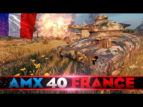 AMX 40 - 3.175 Damage - 7 Kills - World of Tanks AMX 40 Gameplay