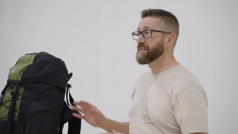 Teton 55L Scout Internal Frame Backpack for Hiking, Camping, Backpacking, Travel, Rain Cover Included, Olive