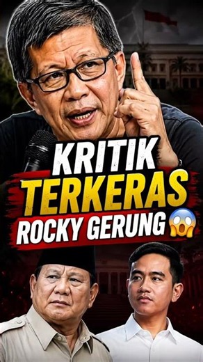 LEPAS KENDALI! Rocky Gerung Keluarkan Kritik Paling Keras 😱#rockygerung #mindset #shortvideo