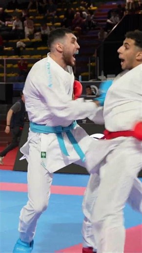Male Kumite +84kg athletes delivered massive clashes and decisive scoring moments in the round robin