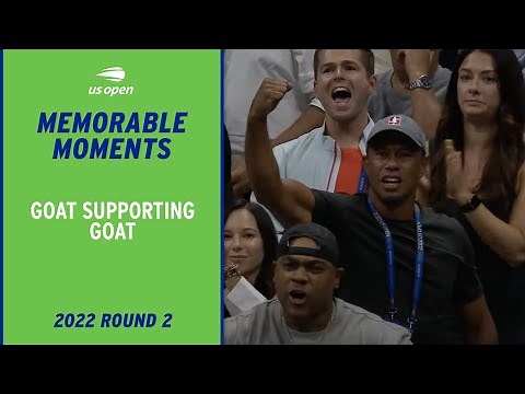 Tiger Woods Supporting Serena Williams | 2022 US Open