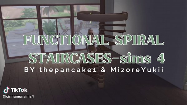 Here is another must have mod!! FUNCTIONAL SPIRAL STAIRCASES for the sims 4 #spiralstaircase #thesims4 #thesims4mods #sims4tips #fyp You can find them on their Patreon!