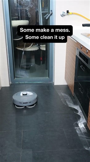 Some make a mess. Some clean it up#lefant #shorts #robotvacuum #housecleaning #cleanwithme #viral
