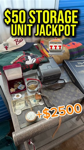 Finest Flips on Instagram: "I paid $50 for this storage unit… and the BEST item was at the very bottom 👀🔥 Wait till you see what I pull out at the end. This might be my craziest find of the year. Save this so you don’t forget it ➡️ #storageunit #storageunitfinds #resellercommunity #vintagefinds #ebay #reseller #storagewars #hustler #grinding #workhard #vintage #pov #virals #whatnot"