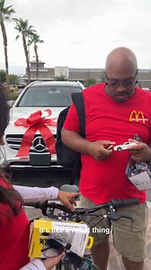 McDonalds worker gets a new car after years of riding bike to home 🎬 This video was produced by Network Media and Kenyon W. | The D Family Riddles Games and Hacks