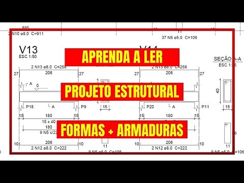COMO LER PROJETO ESTRUTURAL (FORMAS + ARMADURAS) Fácil e Rápido