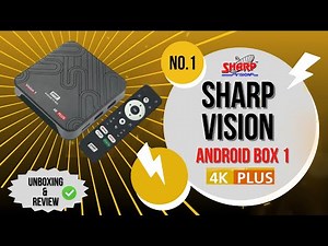 📡SHARP VISION 4K PLUS|ANDROID TV BOX VISION 1|📦UNBOXING & REVIEW IN|TAMIL✅️