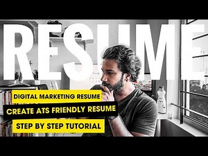 How to Create an ATS-Friendly Resume for FREE - Step-by-Step Digital Marketing Resume Guide 2026