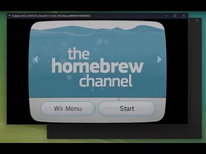 the Homebrew channel on Dolphin in less than 1 minute
