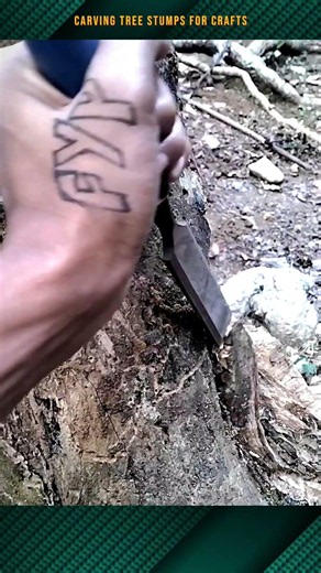 carving tree stumps for crafts