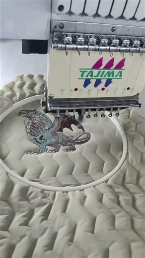 Automatic quilting for any patterns,Tajima embroider machines #workwear #work wear #working clothes