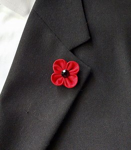 Red Poppy Lapel Pin - Flower Pin Brooch for Men's Suit. - Etsy