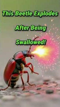 The Beetle That Can Survive Being Eaten Alive 😱 #facts#beetle#insects#wildlife#nature