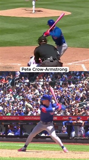 Pete Crow-Armstrong - To Contact - Pull Side Home Run - Behind View + Overhead View - Cubs