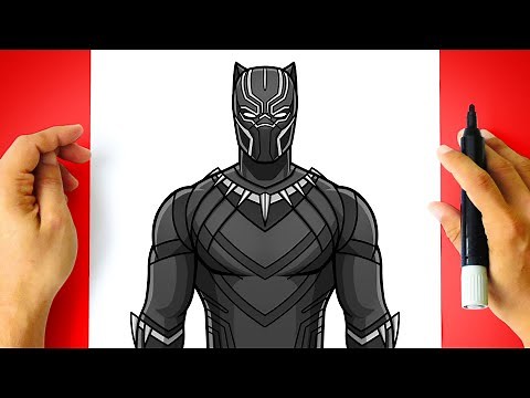 How to DRAW BLACK PANTHER